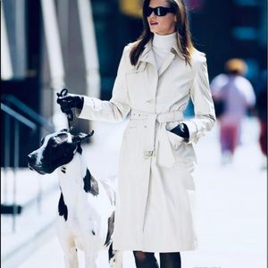 Kenneth Cole genuine leather trench coat